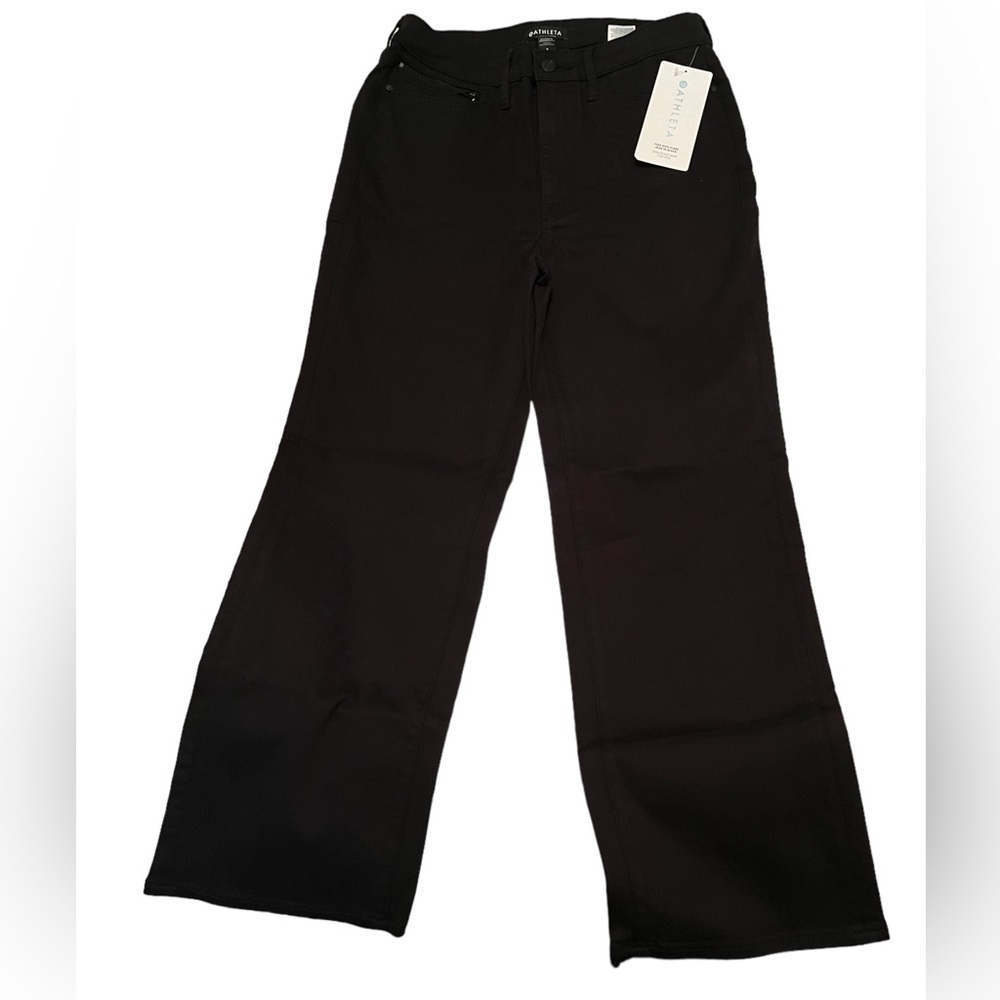 Athleta Sculptek Flex Kick Flare Jean, Black, Size 8, NWT